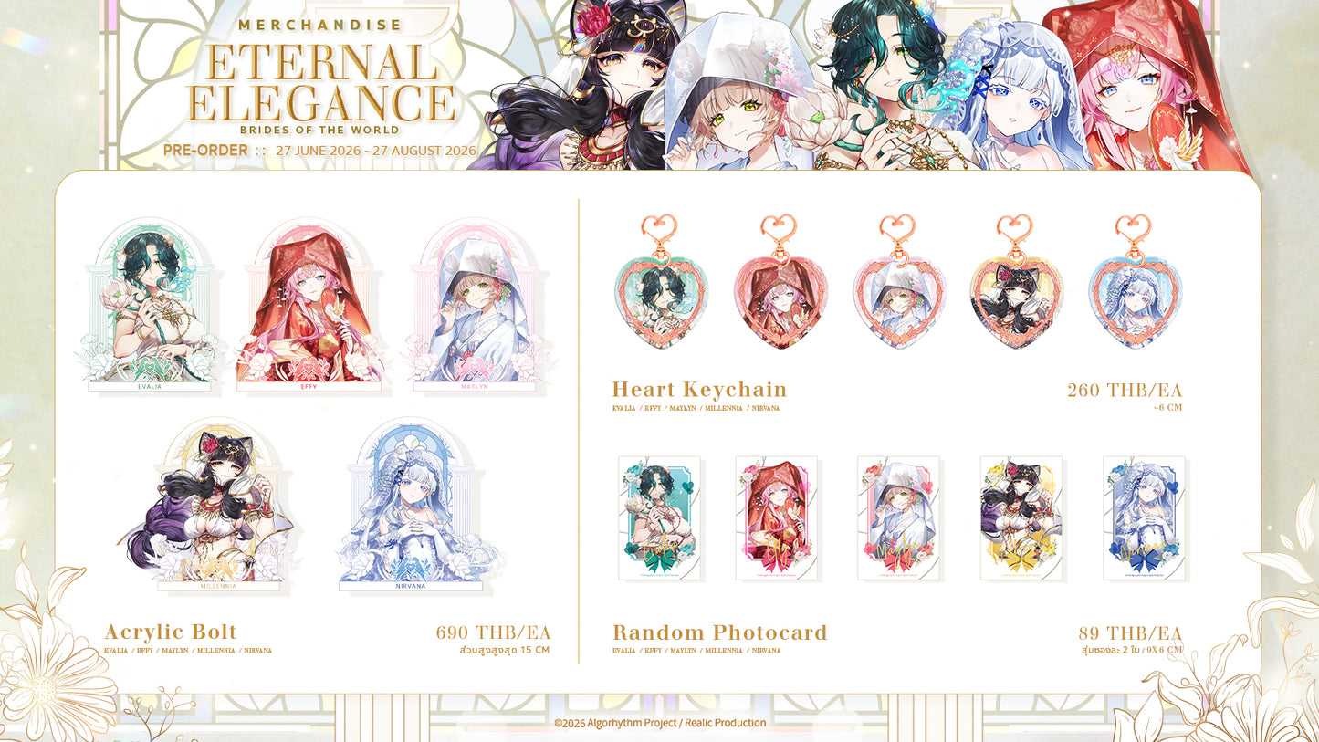 [Pre-Order] ETERNAL ELEGANCE: BRIDES OF THE WORLD MERCHANDISE GOODS