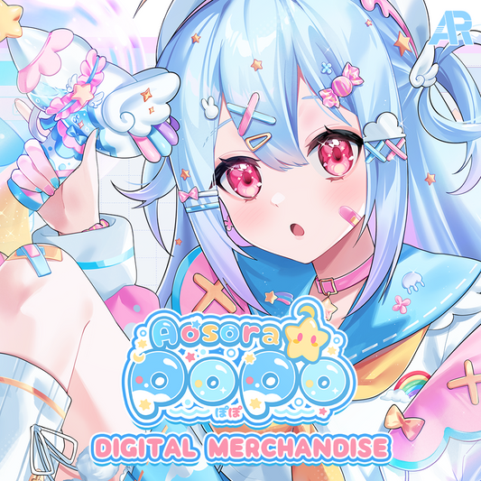 [DIGITAL] AOSORA POPO NEW OUTFIT MERCHANDISE DIGITAL WALLPAPER